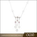 OUXI wholesale fashionable real silver jewelry with austrian crystals